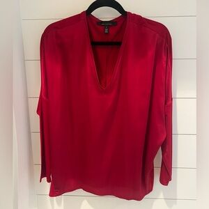 White House Black Market Women’s Red Blouse